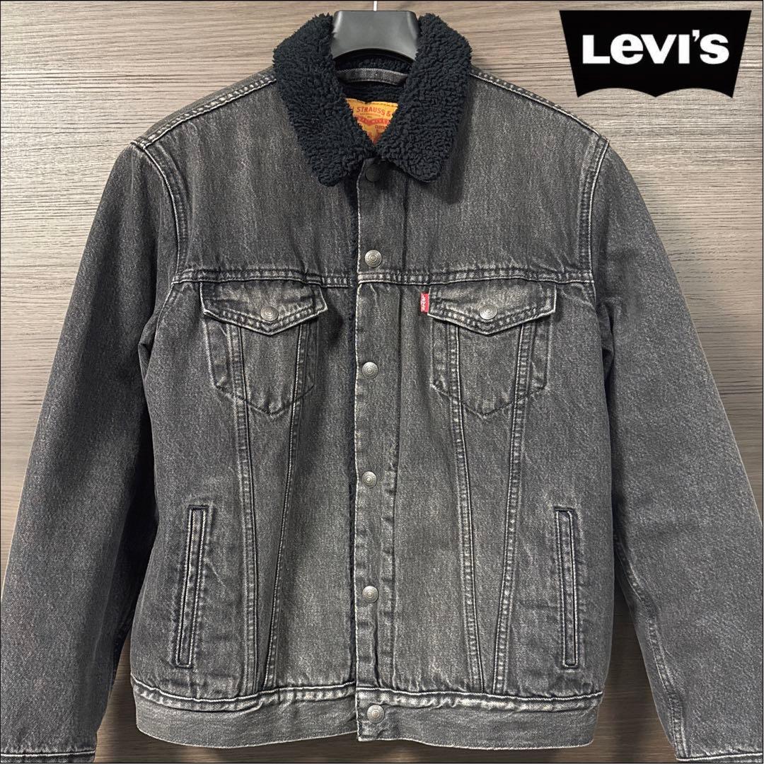 Levi's　デニムジャケット　Gシャン　裏側ボア素材　冬用　M　リーバイス