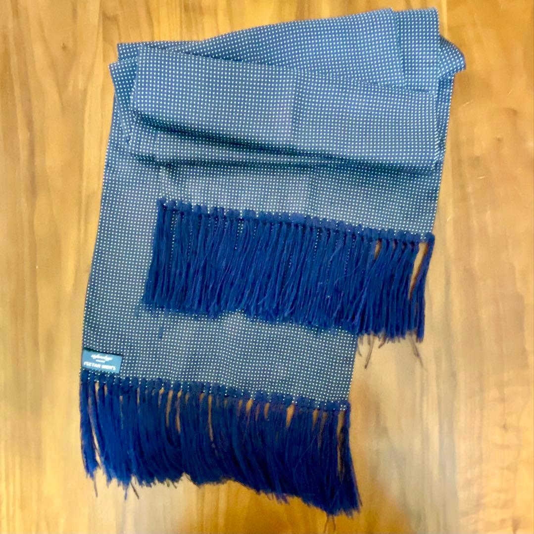 【ジョリジョリーナ！】stefanobigi ネイビー ドット柄 ストール