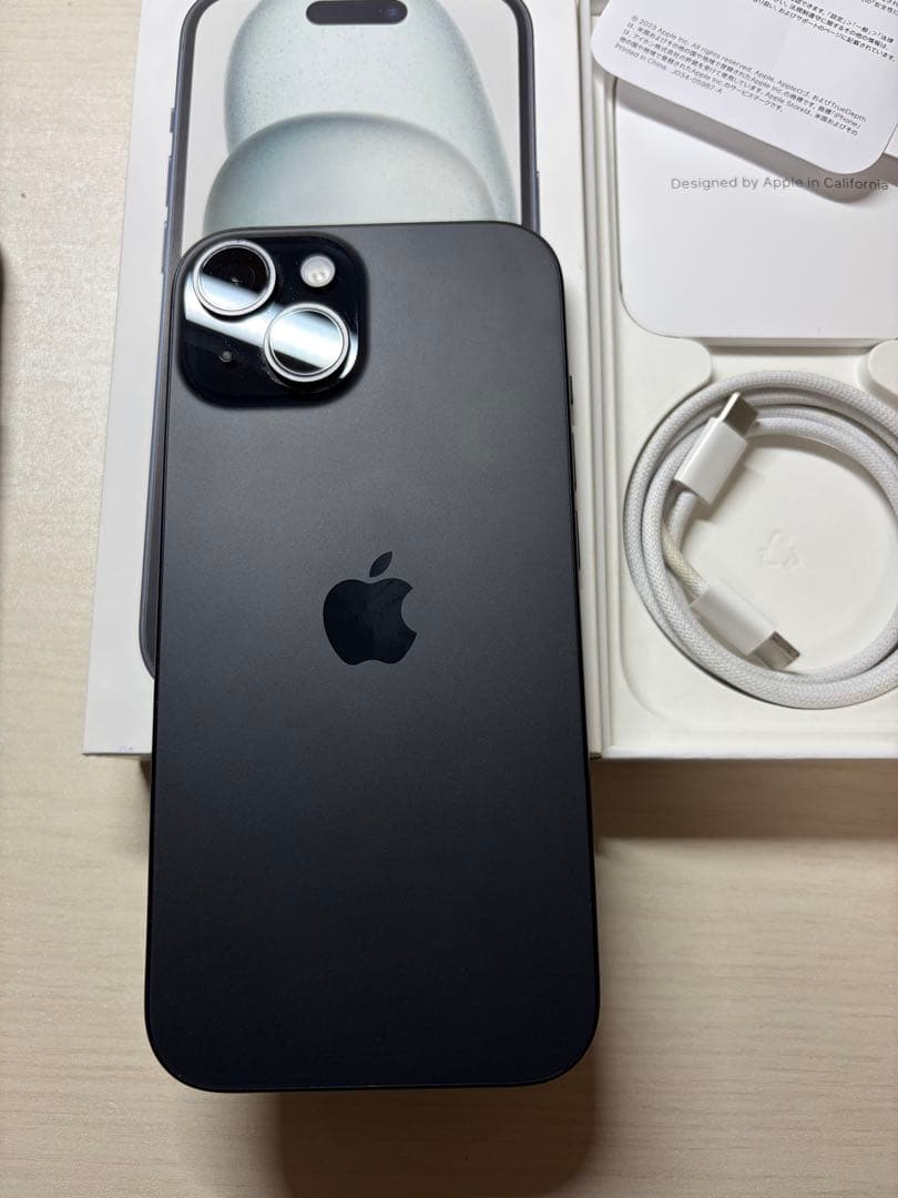 iPhone15 256GB バッテリー89% ブラック