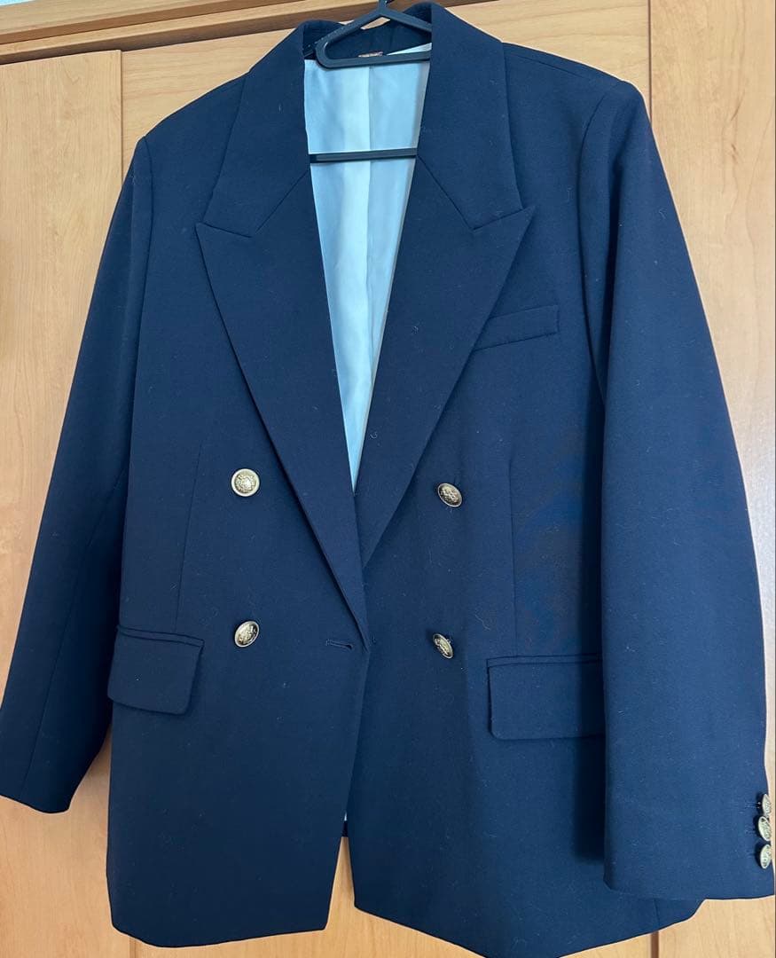 mila owen 金釦ダブルブレストブレザー NVY
