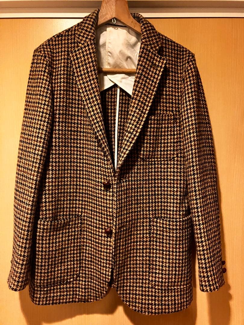 ビームスプラスHarris Tweed テーラードジャケット Lサイズ