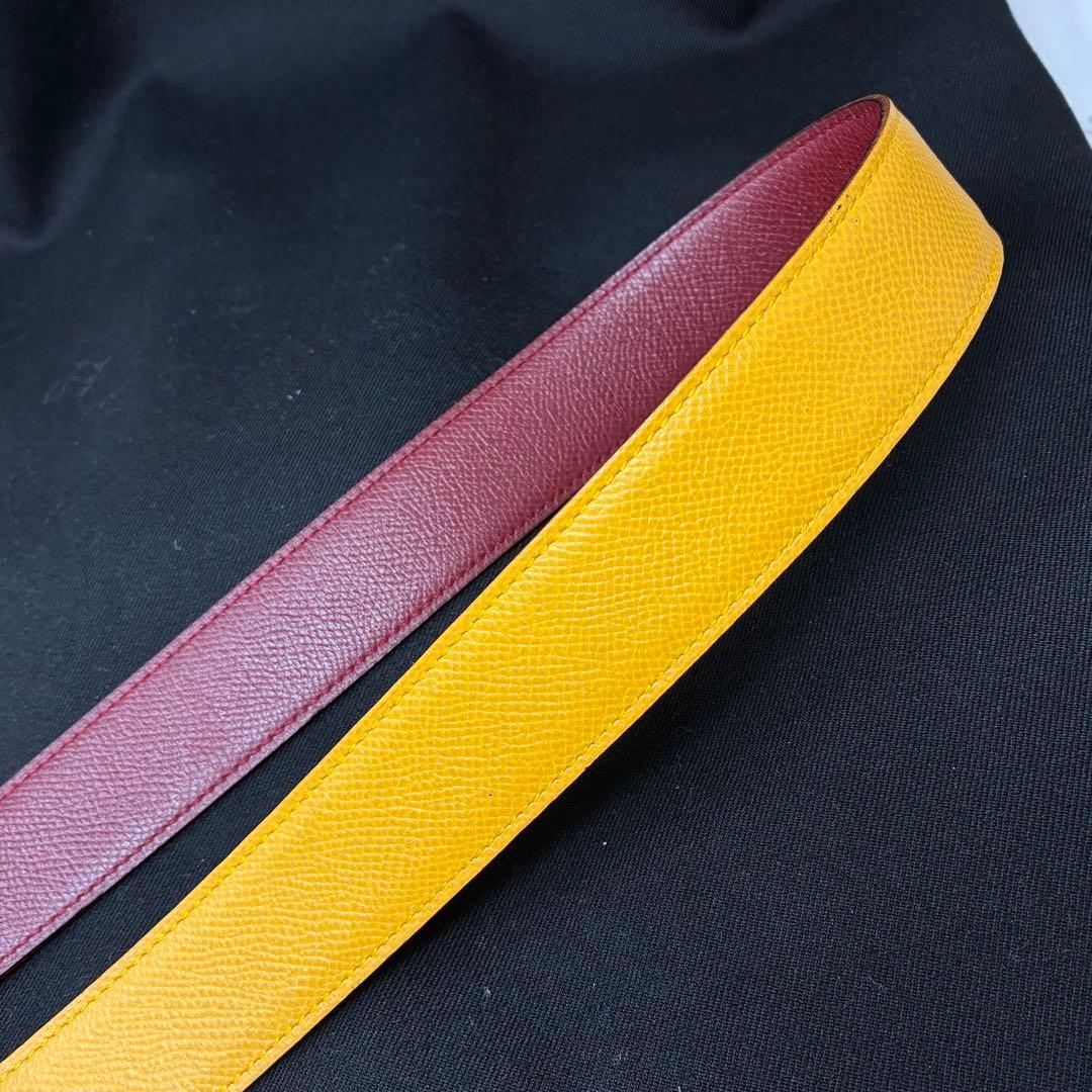 美品　 エルメス コンスタンス レザー ベルト レディース リバーシブル