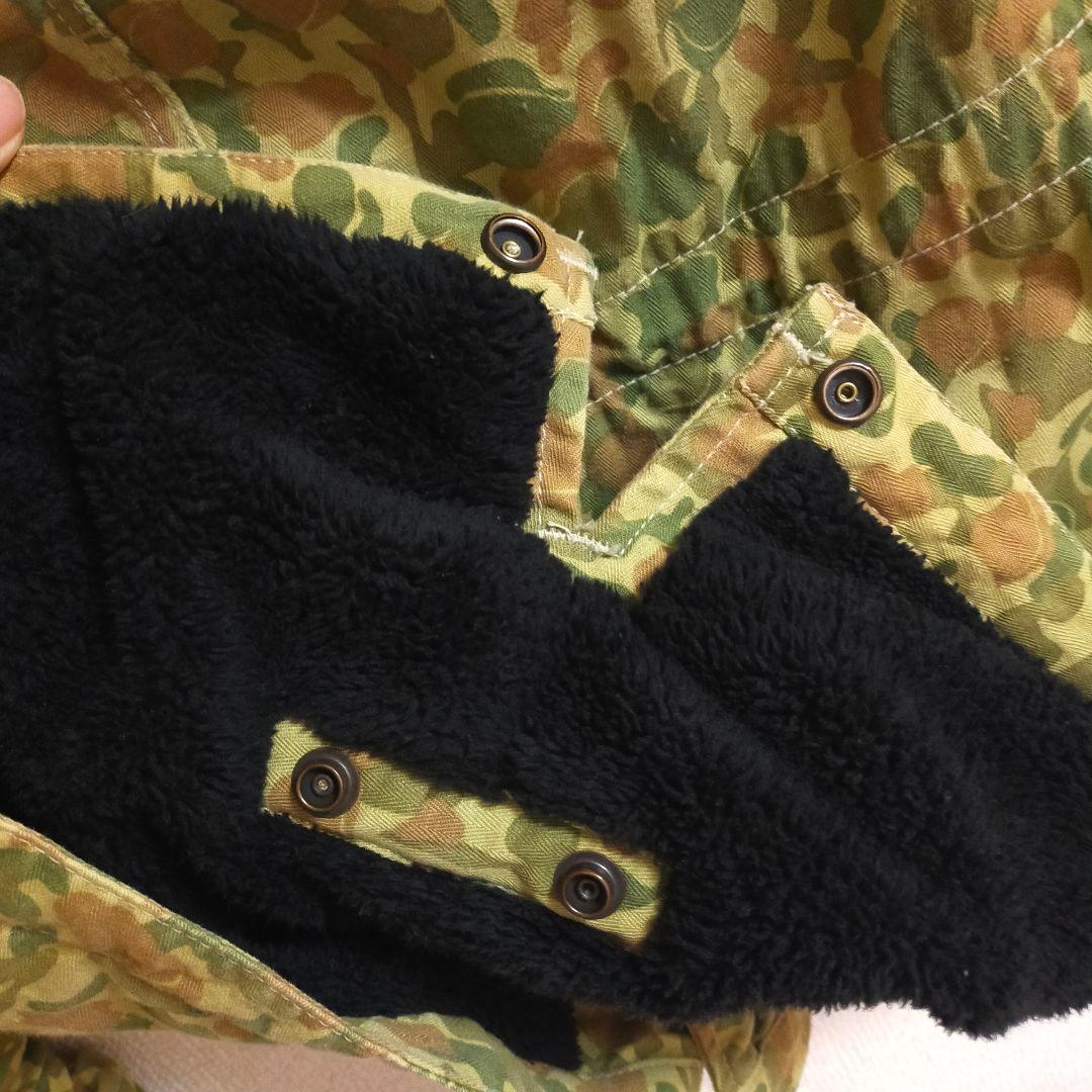 桃太郎ジーンズ 裏ボア ジャケット モッズコート 38(M) 迷彩 カモフラ柄