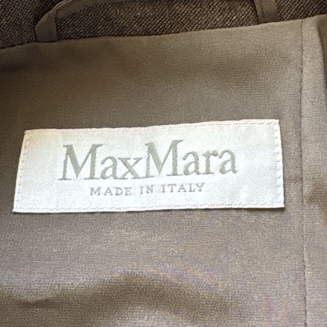 【美品】 Max Mara テーラードジャケット ブラウン 38 レディース