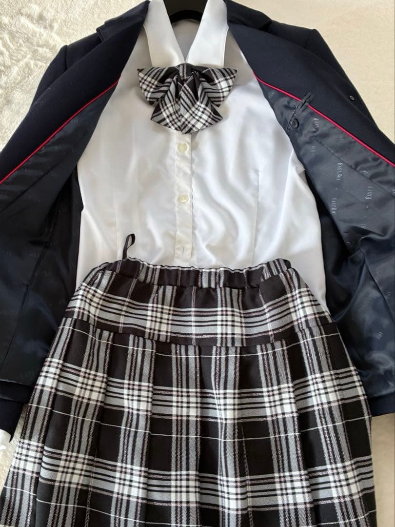 【豪華6点】イーストボーイ 卒服上下　9号/160 ブレザー＆2スカート＆2タイ