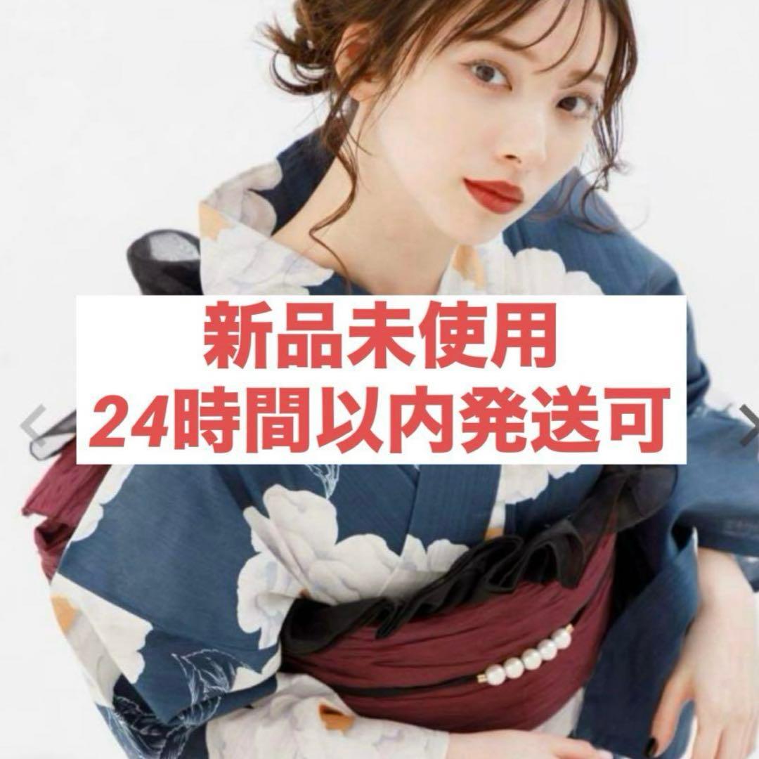 完売品　新品♡Ditaディータ♡オトナ浴衣　高級5点セット♡涼風の藍紺牡丹