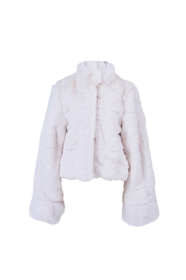 BELEARMIMI ベリアミミ ボリュームファーコート white