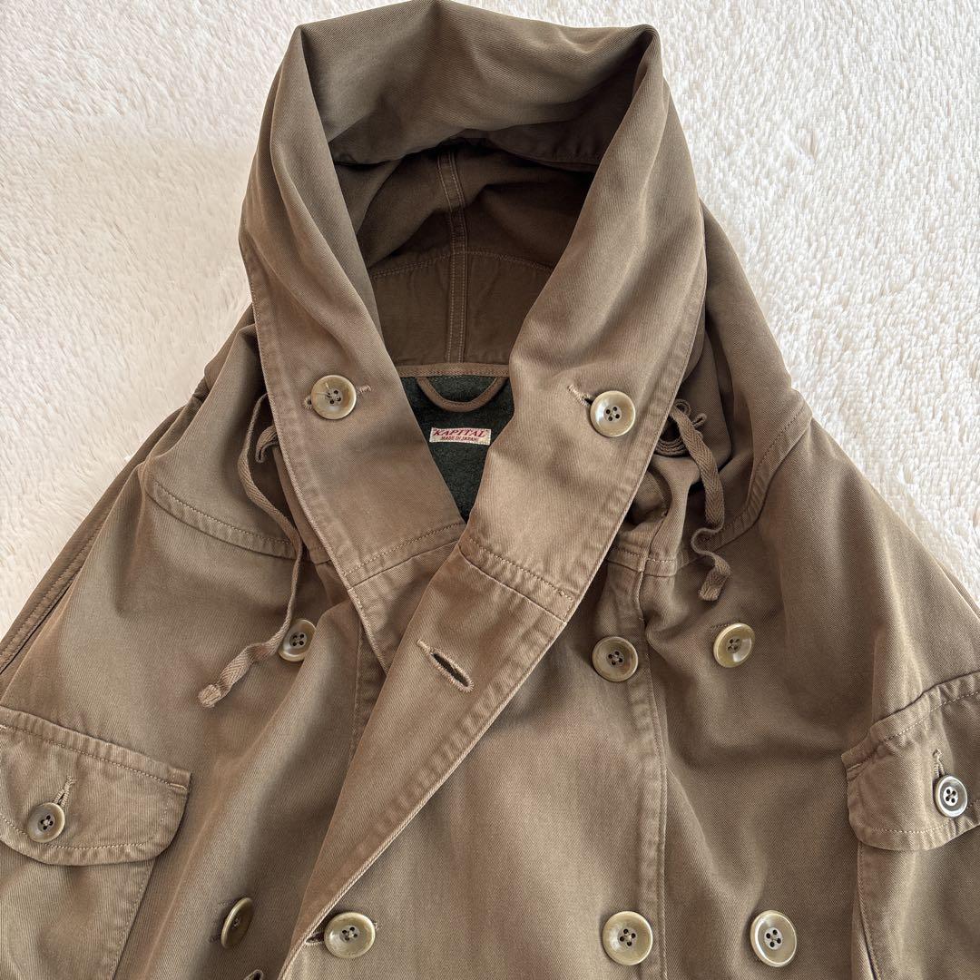 KAPITAL キャピタル　カツラギ起毛　リングコート カーキ　1 S