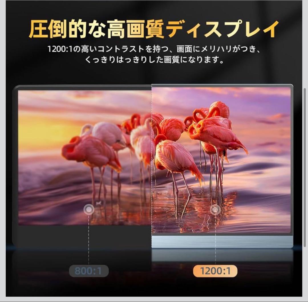 UPERFECTモバイルモニター4K 15.6インチ 3840x2160 UHD