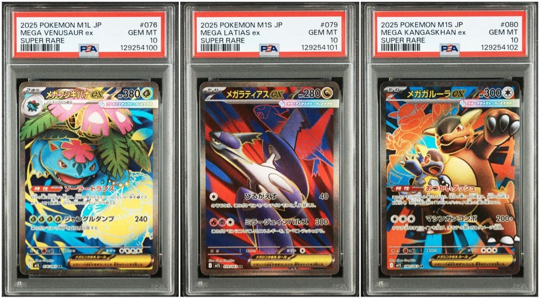 【PSA10】メガフシギバナ メガラティアス メガガルーラ SR 3連番