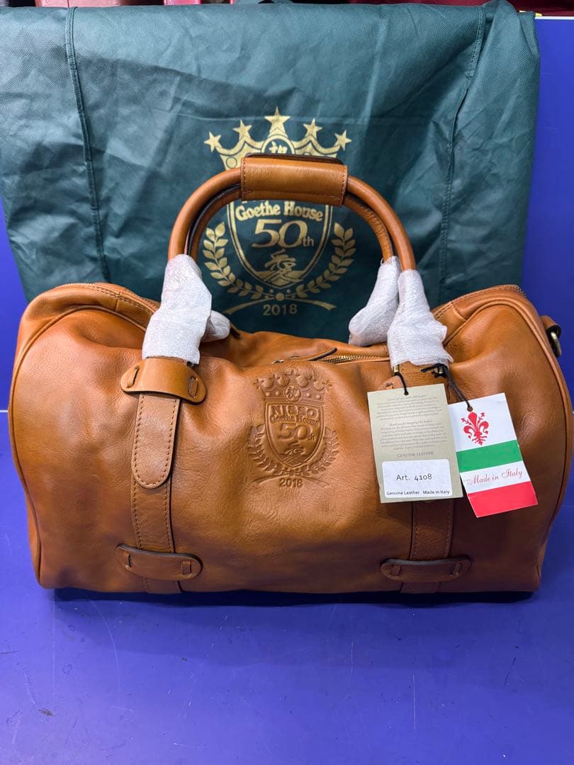 希少 Old Aangler Firenze イダリア制特注ボストンバッグ