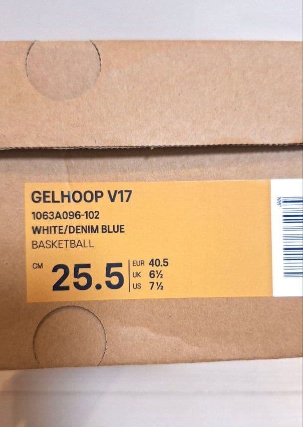 GELHOOP V17 スタンダード 25.5cm ホワイト/デニムブルー