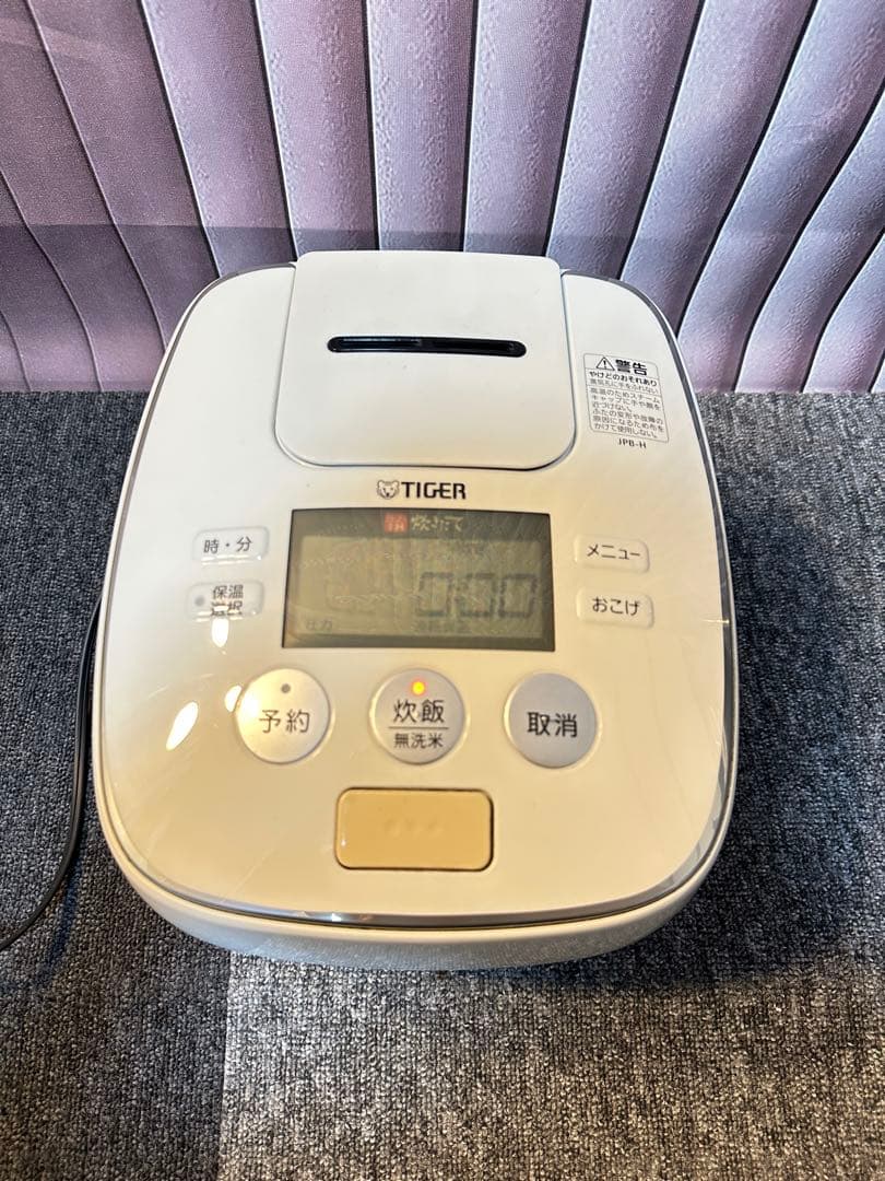 タイガー圧力炊飯ジャーJPB-H 1.0L 2014年製