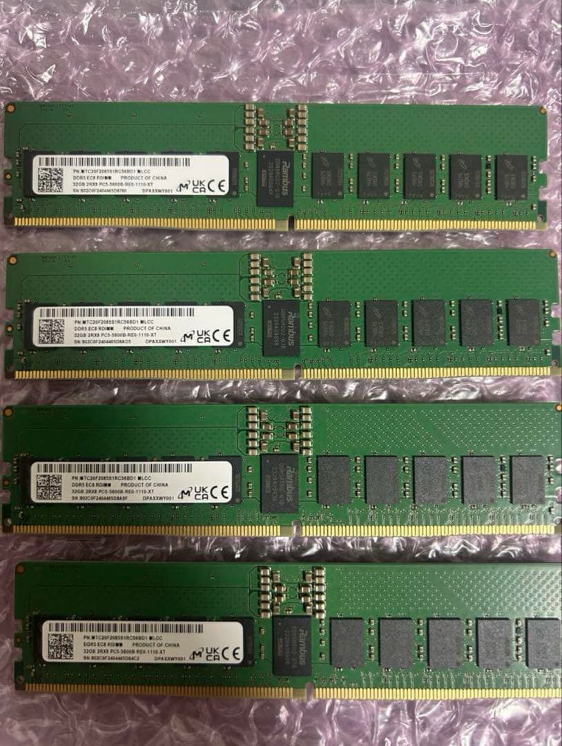 すいげつDDR5 32GBメモリ4枚セット×2