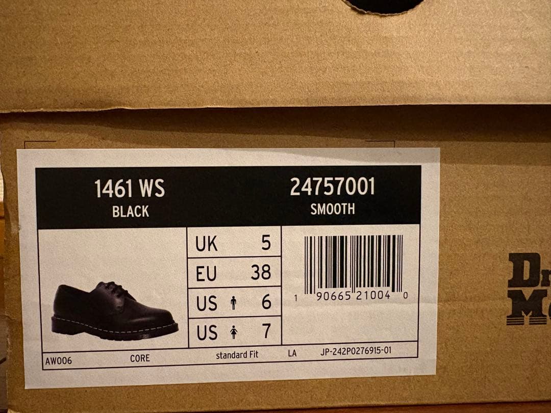 Dr. Martens 3ホール ホワイトステッチ 1461 WS UK5