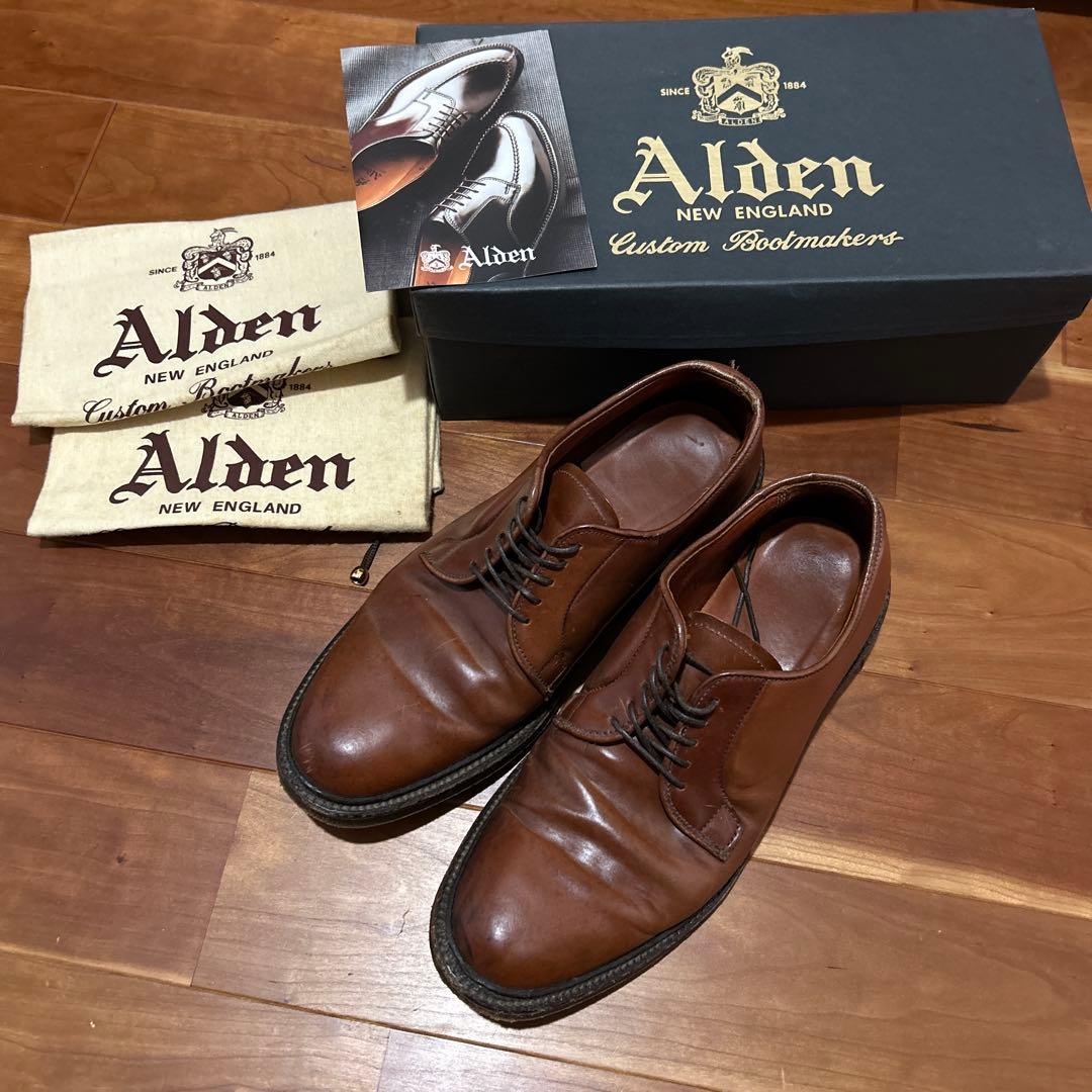 Alden 9900 プレーントゥ 8D コードバン