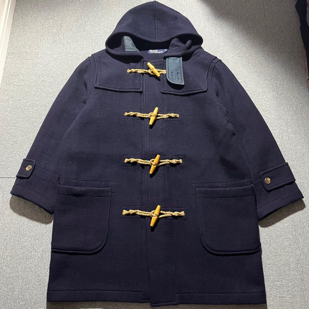 90s USA製 ヴィンテージ ラルフローレン ダッフル ウール コート 古着
