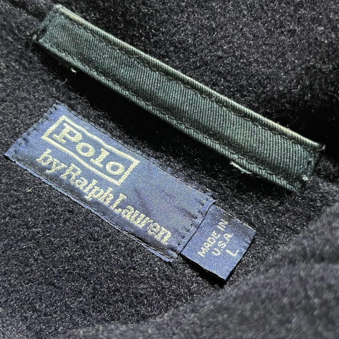 90s USA製 ヴィンテージ ラルフローレン ダッフル ウール コート 古着