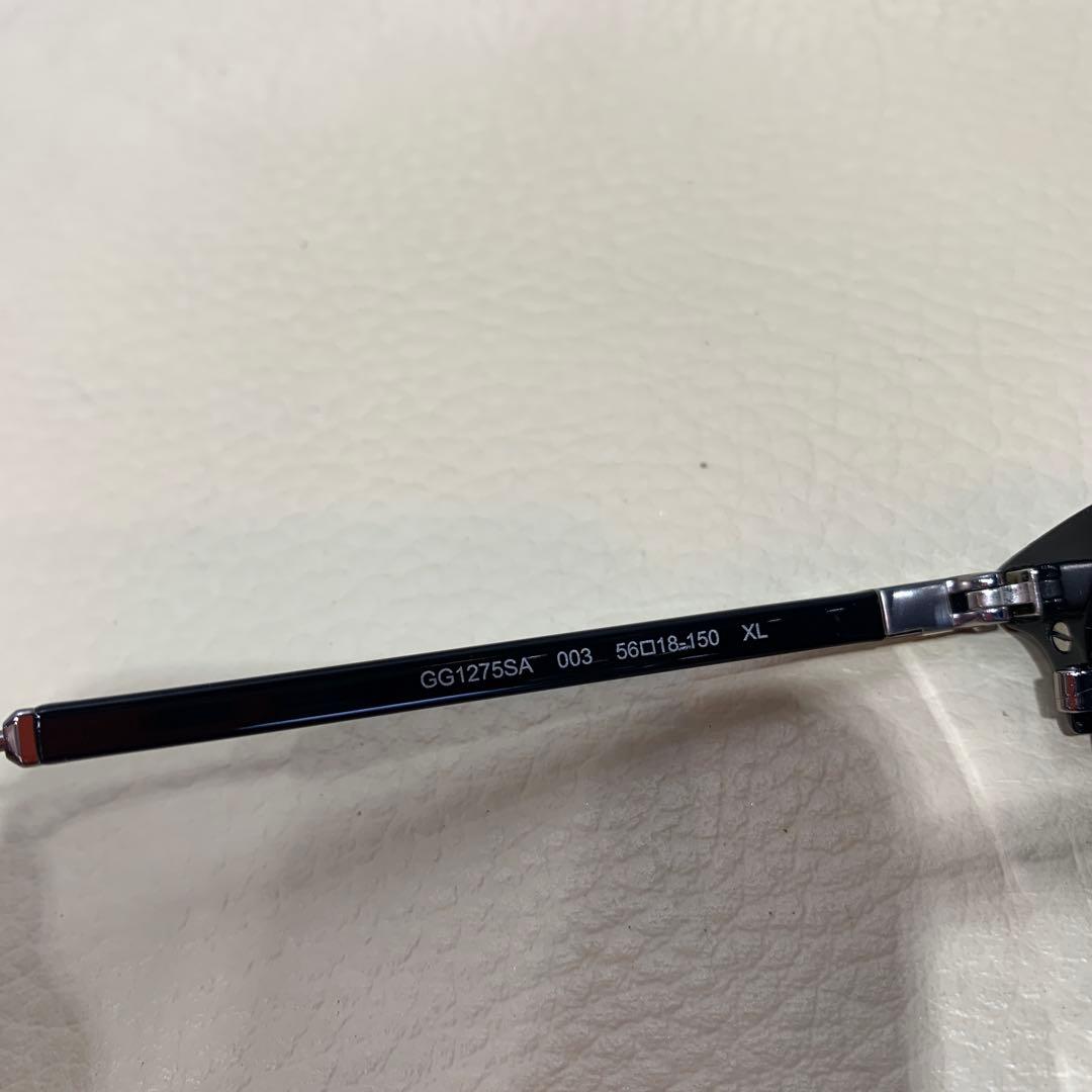 ☆ほぼ未使用☆GUCCI　サングラス　スクエア　アジアンフィット　軽量　黒