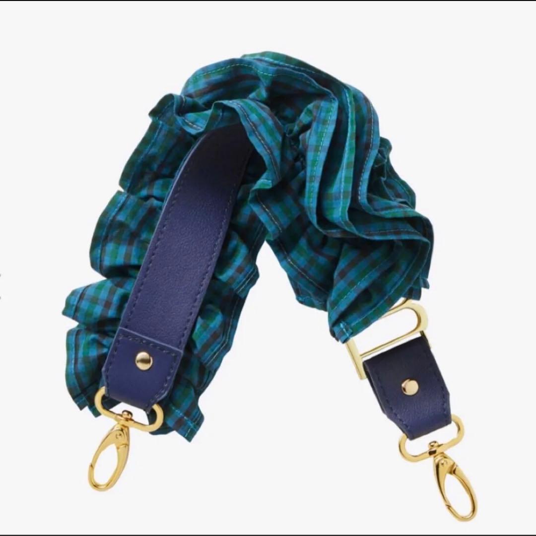 familiar Bibiy ビビィ ファミリア ハンドストラップ ショート 青