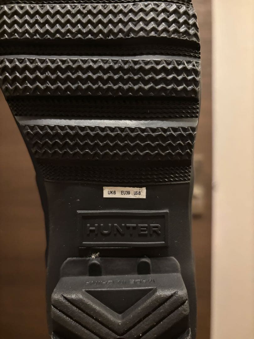 HUNTER ブラック ロングブーツ