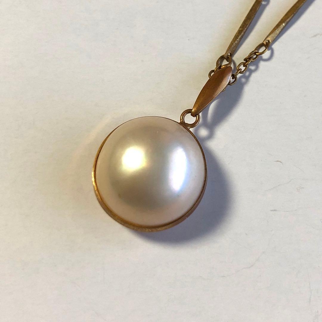本真珠　ネックレス　大粒　パールネックレス