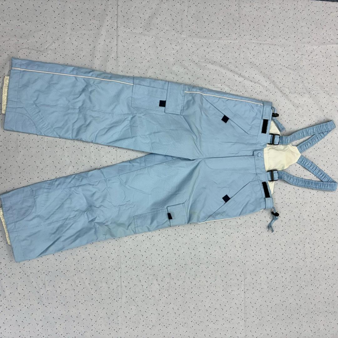 【新品未使用】チャンピオン キッズ スキーウェア 130 上下 紺 水色 レトロ