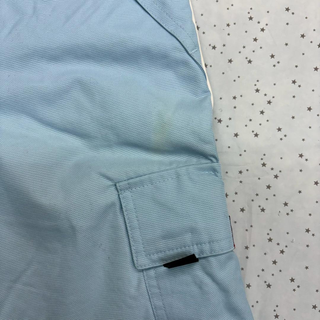 【新品未使用】チャンピオン キッズ スキーウェア 130 上下 紺 水色 レトロ