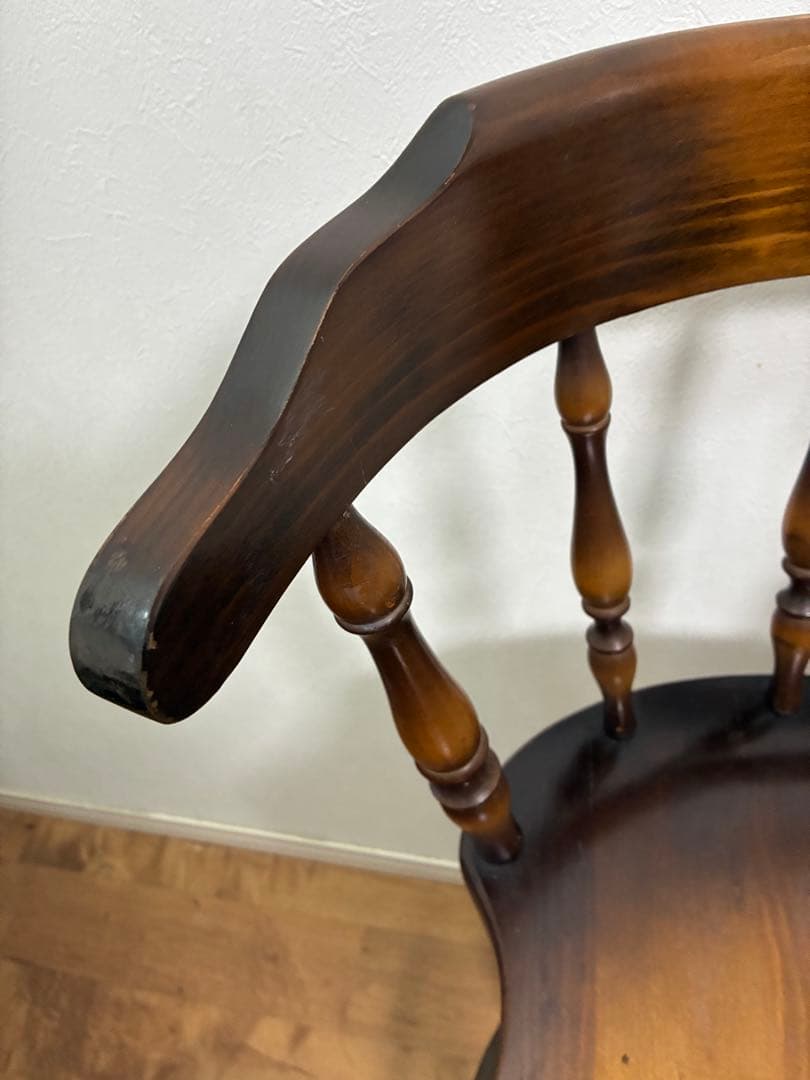 飛騨産業　キツツキマーク ハイチェア　カウンターチェア 回転椅子②