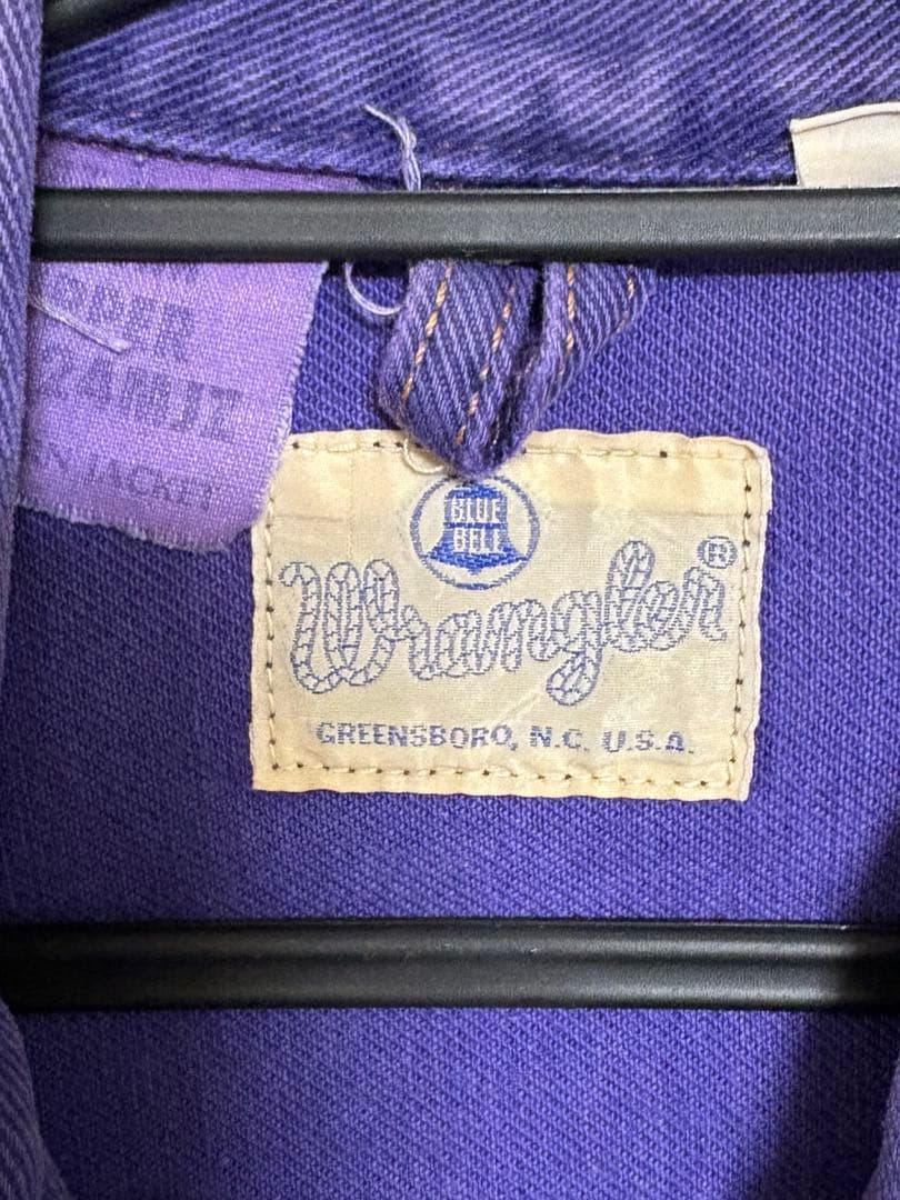 Wrangler パープル デニムジャケット