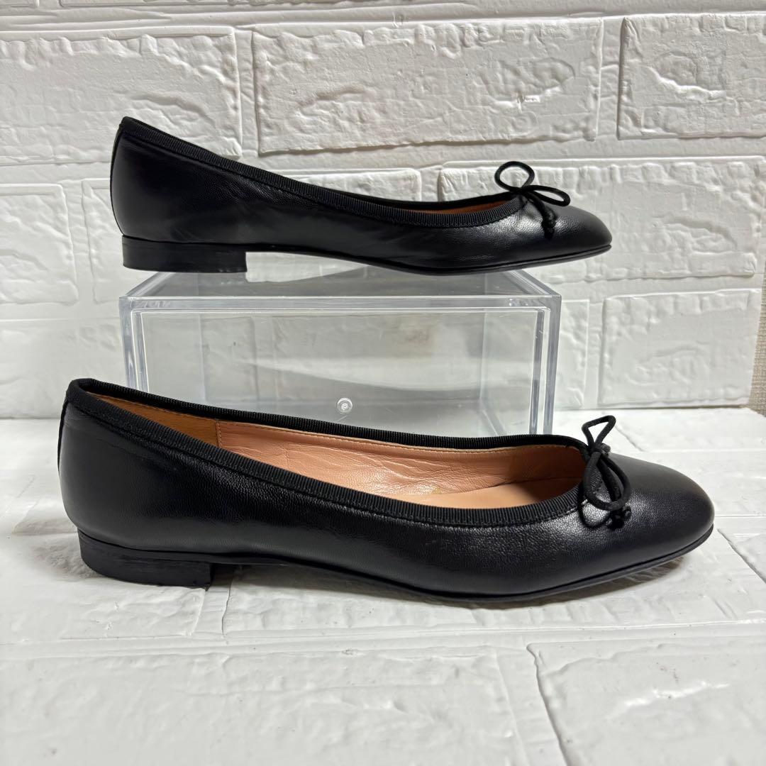 【極美品】FABIO RUSCONI フラットパンプス リボン 23.5cm