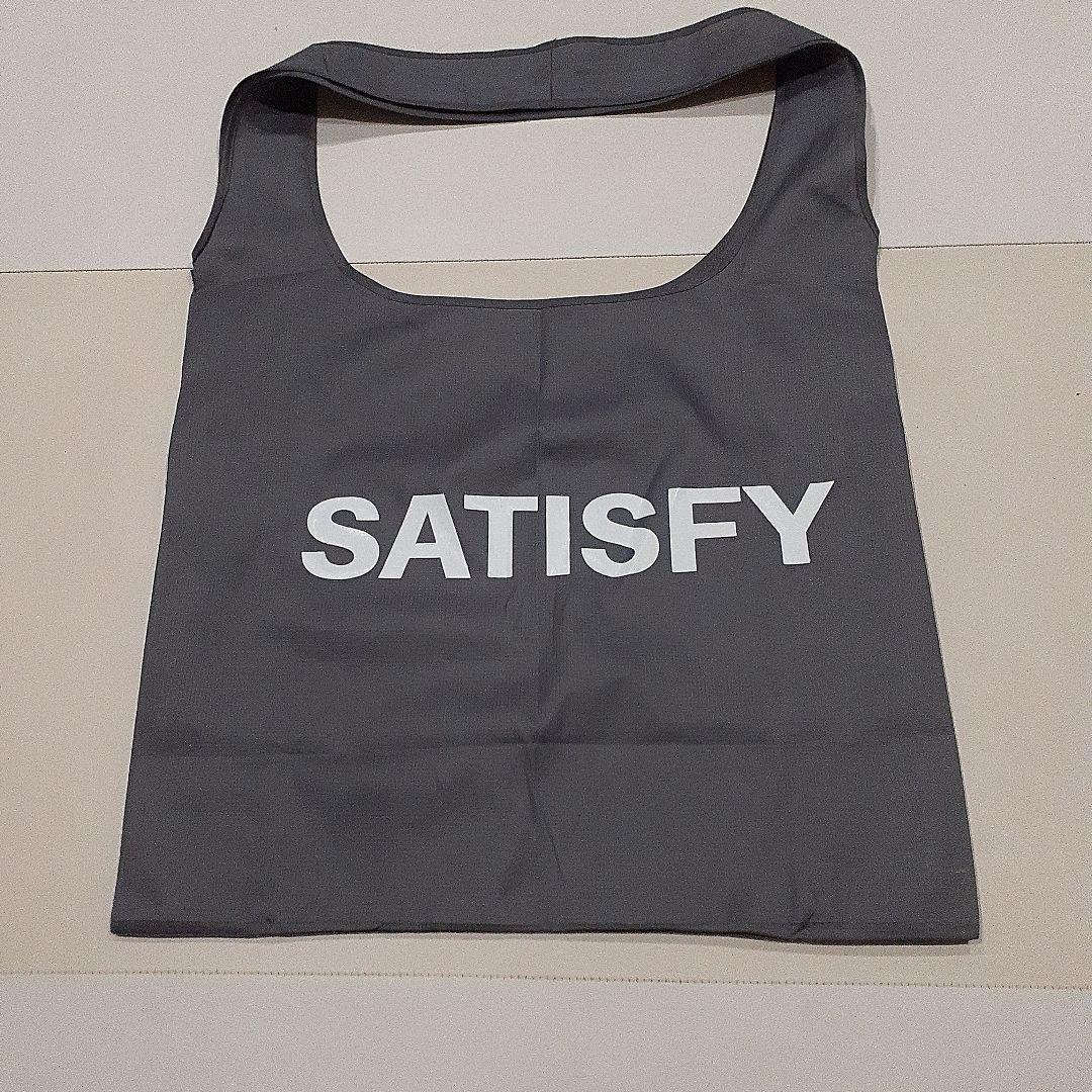 SATISFY ロゴ エコバッグ グレー