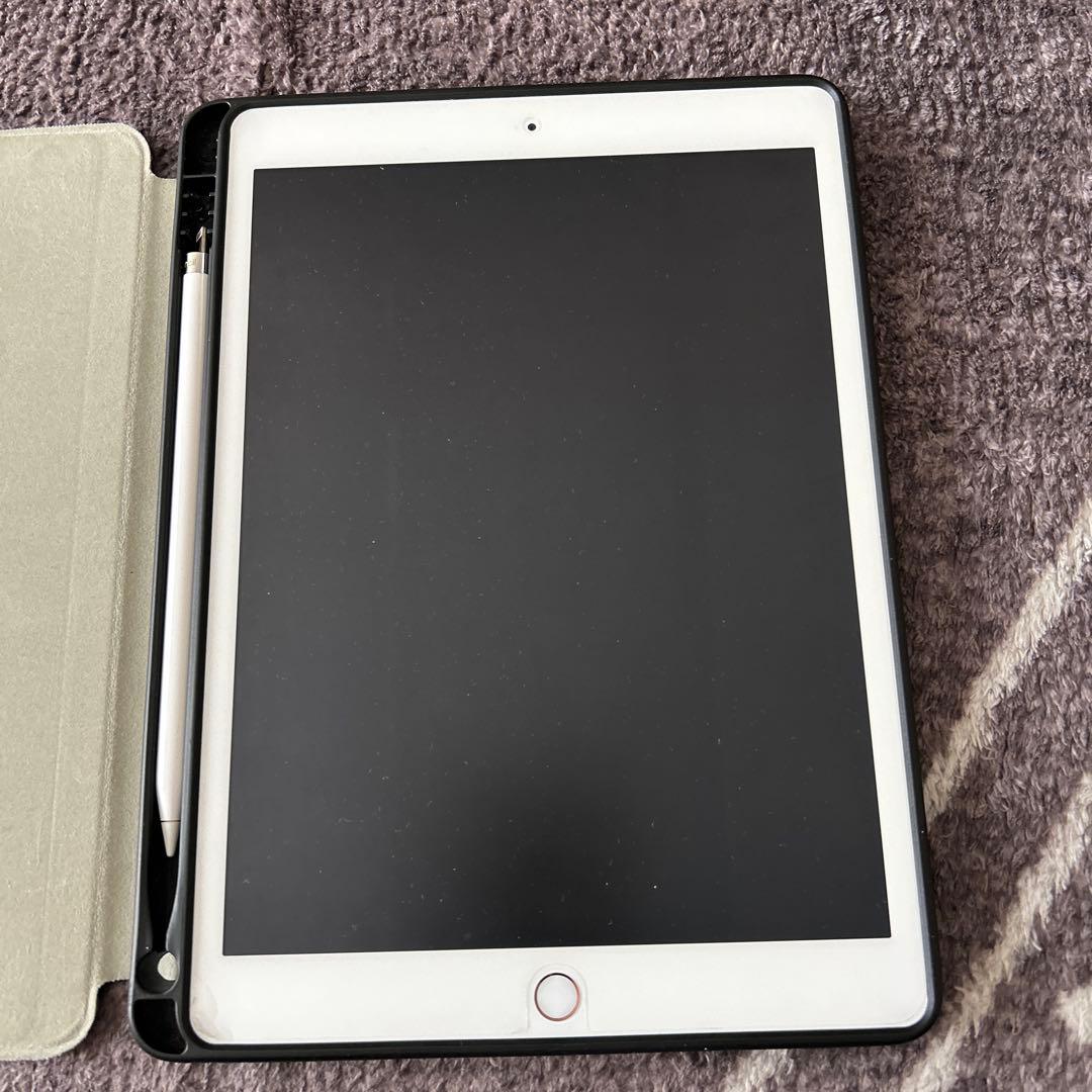 Apple iPad ゴールド 本体 Apple Pencil付き カバー付き