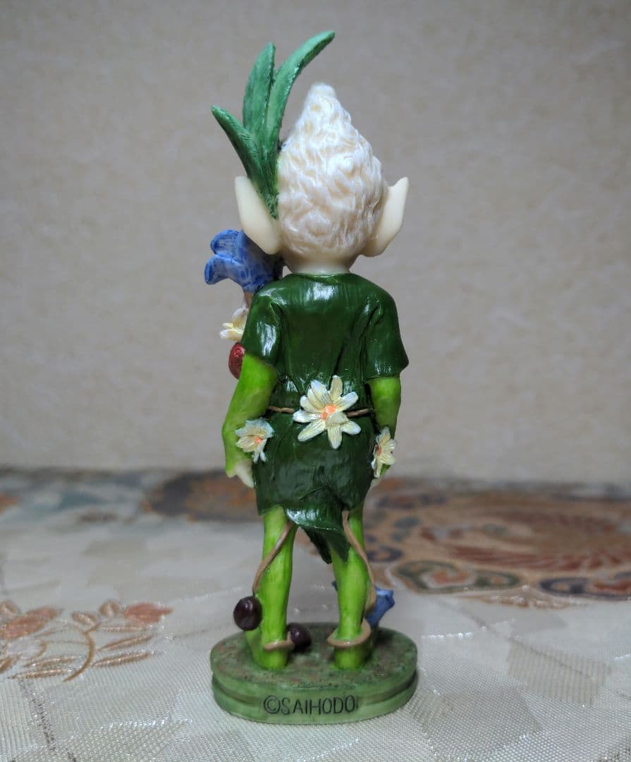 ◆希少◆ 与勇輝 ニングル フィギュリン 彩鳳堂 森の妖精 レプリカ 置物 人形