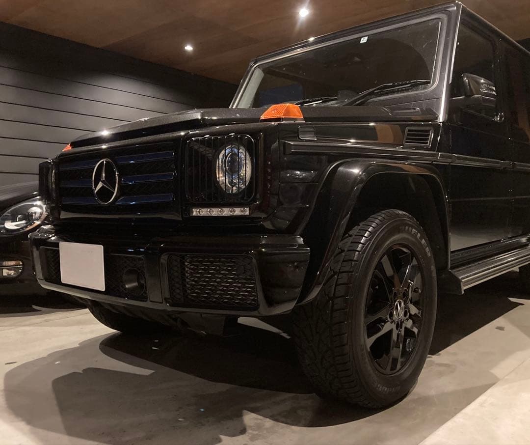 ベンツGクラス W463 2016年式フロントバンパー　オブシディアンブラック