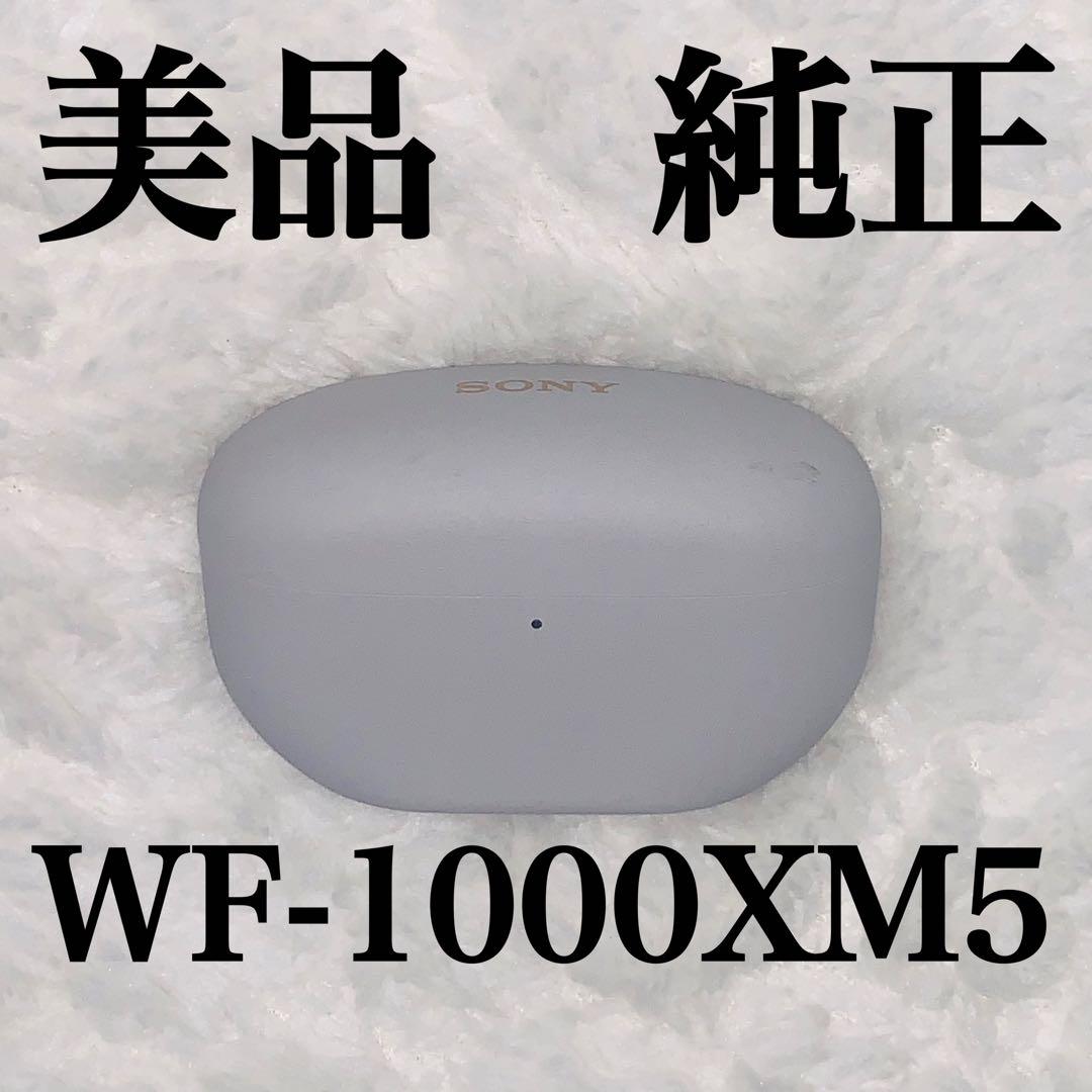 美品　SONY WF-1000XM5 プラチナシルバー　充電ケース