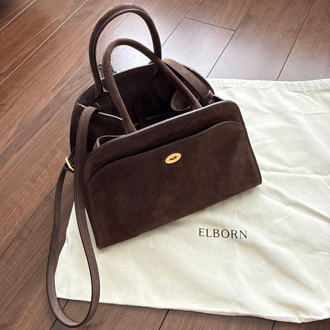 ELBORN スエード　ブラウン momet バッグ