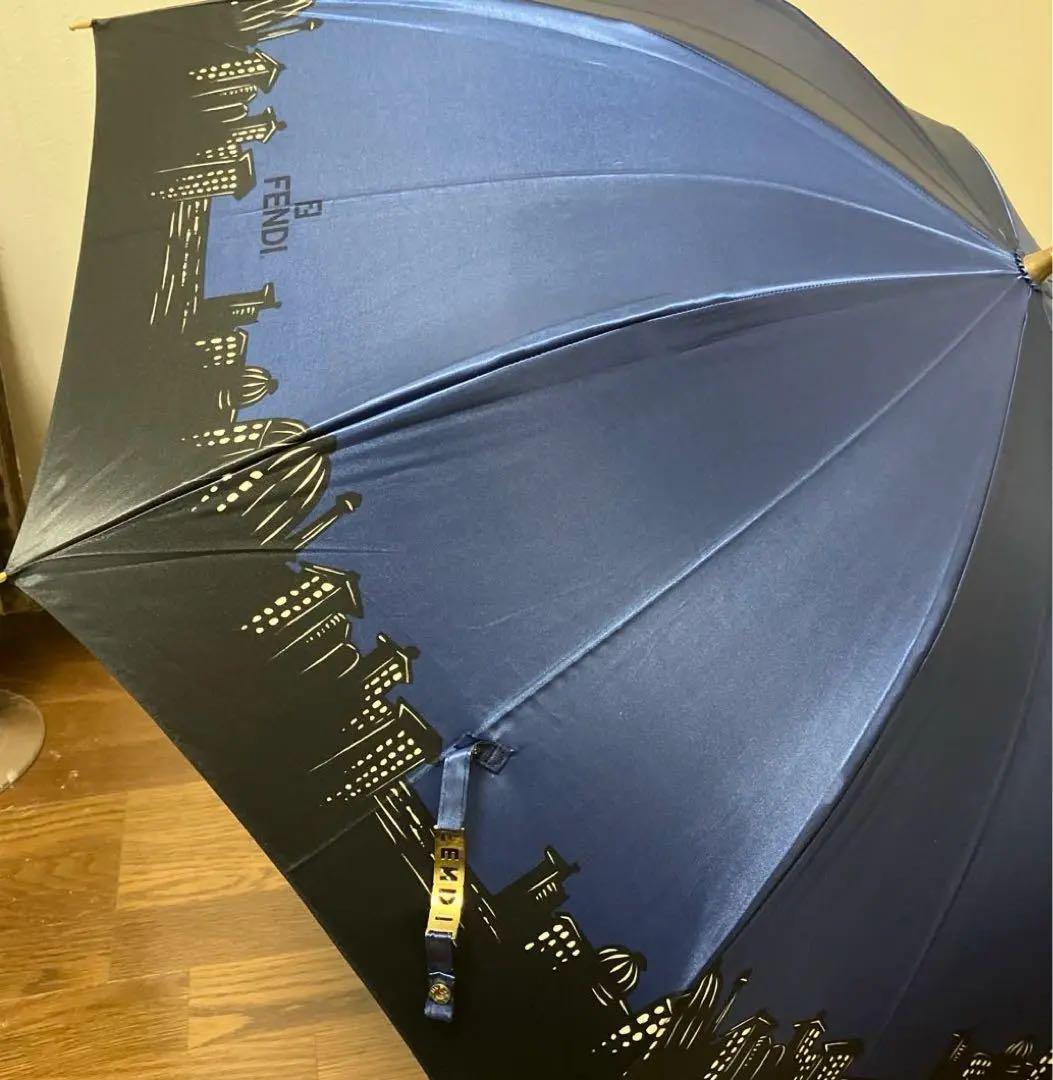 【美品】フェンディ　長傘　イタリア夜景柄