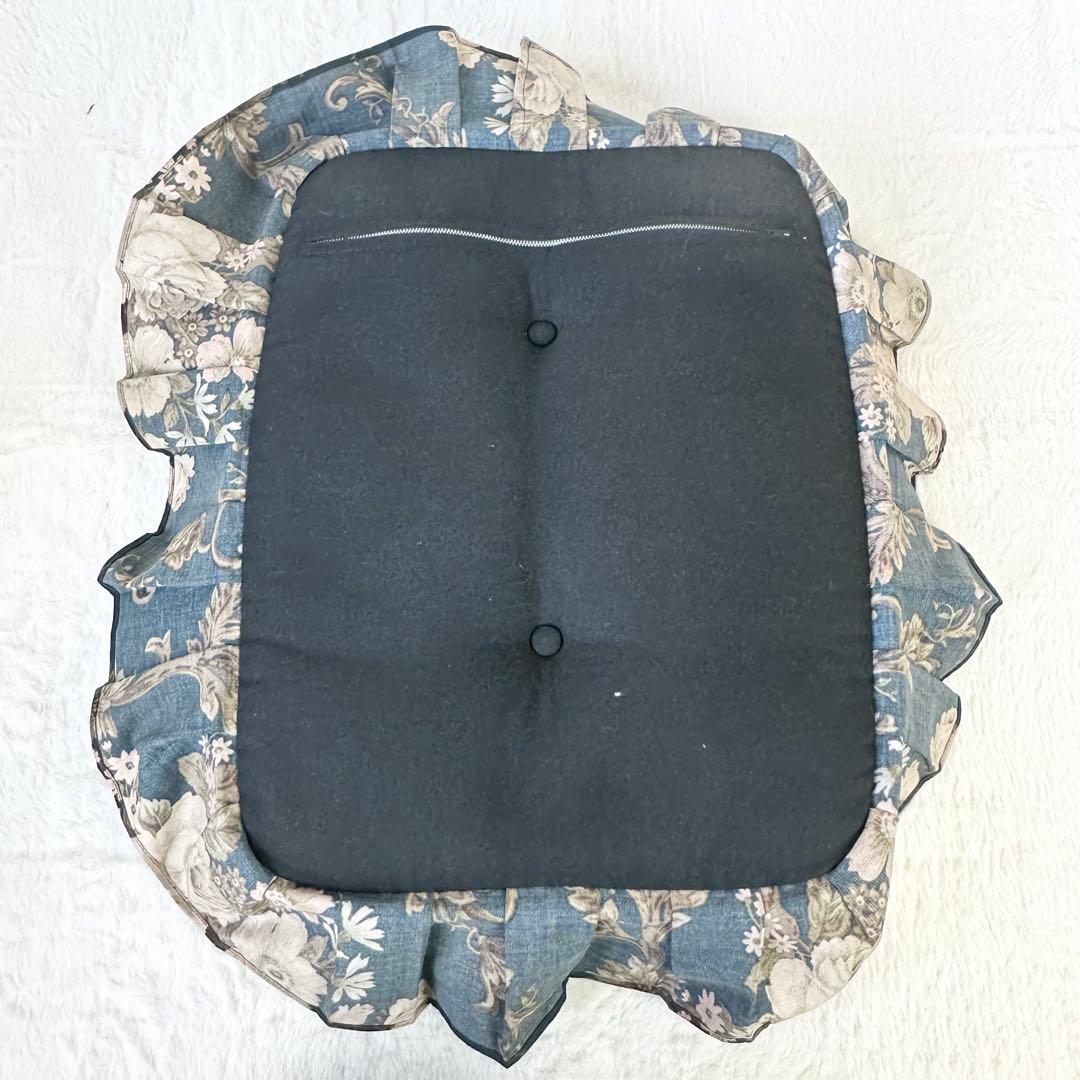 ✨飛騨産業✨キツツキマーク 花柄オットマン