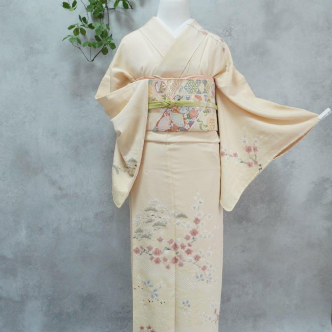 るんじゅ⭐︎訪問着フルセット　滝泰　正絹263 お宮参り