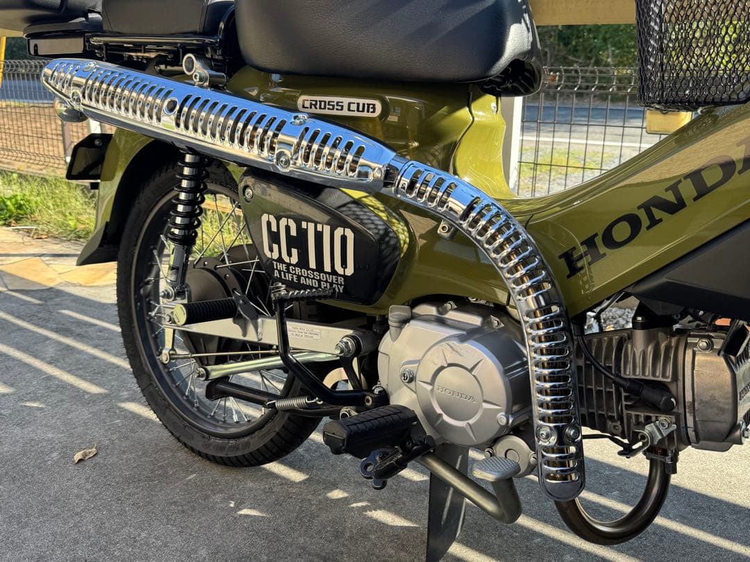 美品☆OUTEX クロスカブ （JA45）アップタイプマフラー