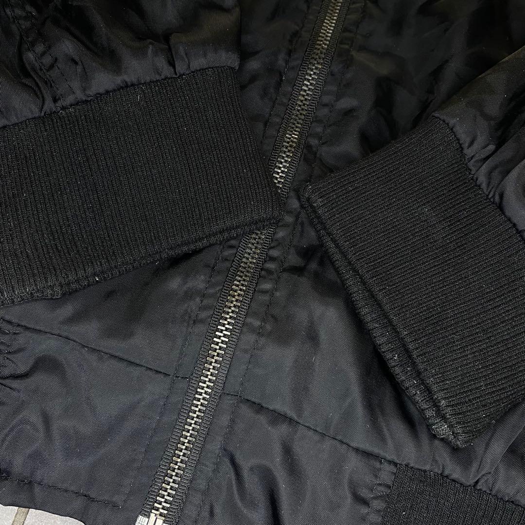 ラコステ MA-1 ジップアップ ブルゾン ブラックsize100 XL