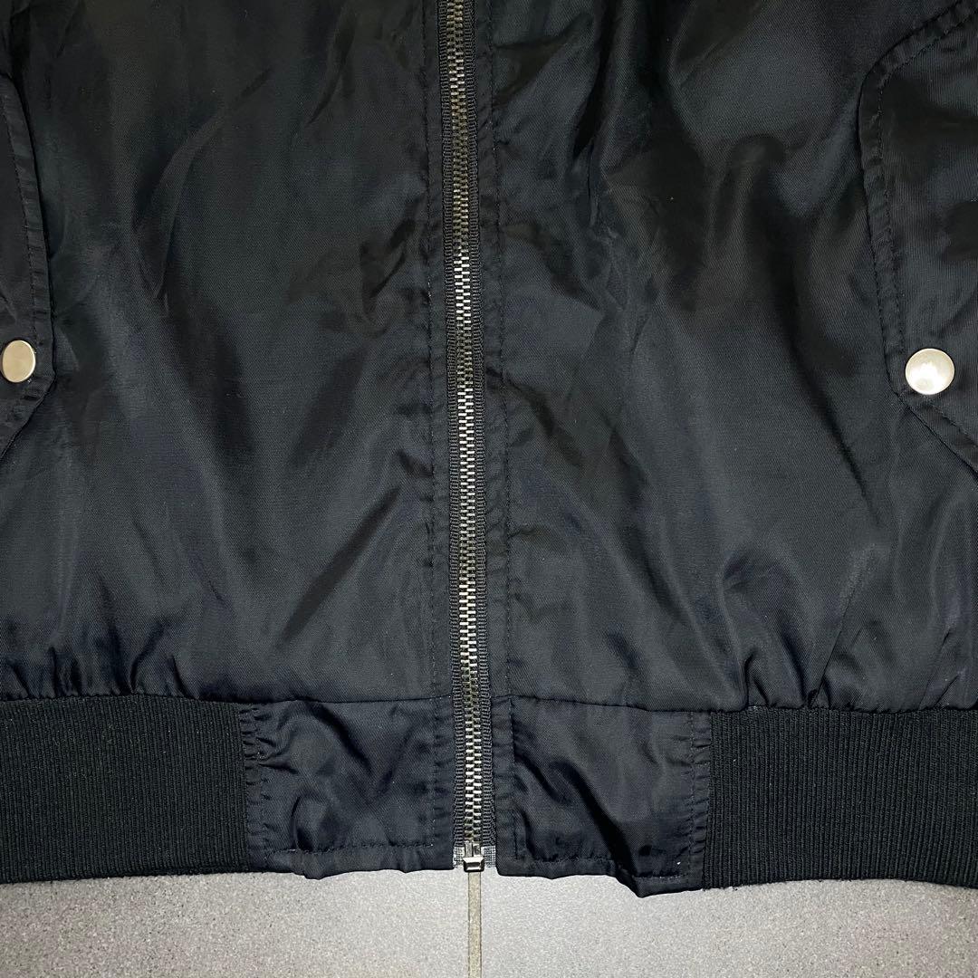 ラコステ MA-1 ジップアップ ブルゾン ブラックsize100 XL