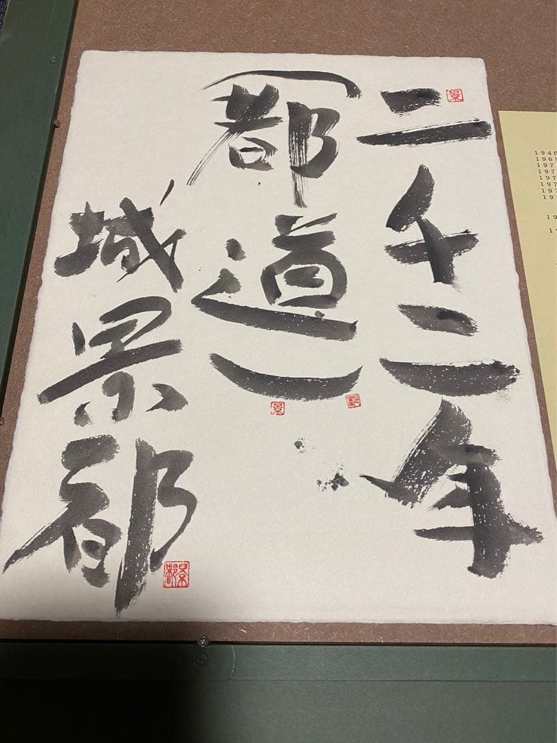 城景都 「都道」 絵画 版画 落款・サイン有り