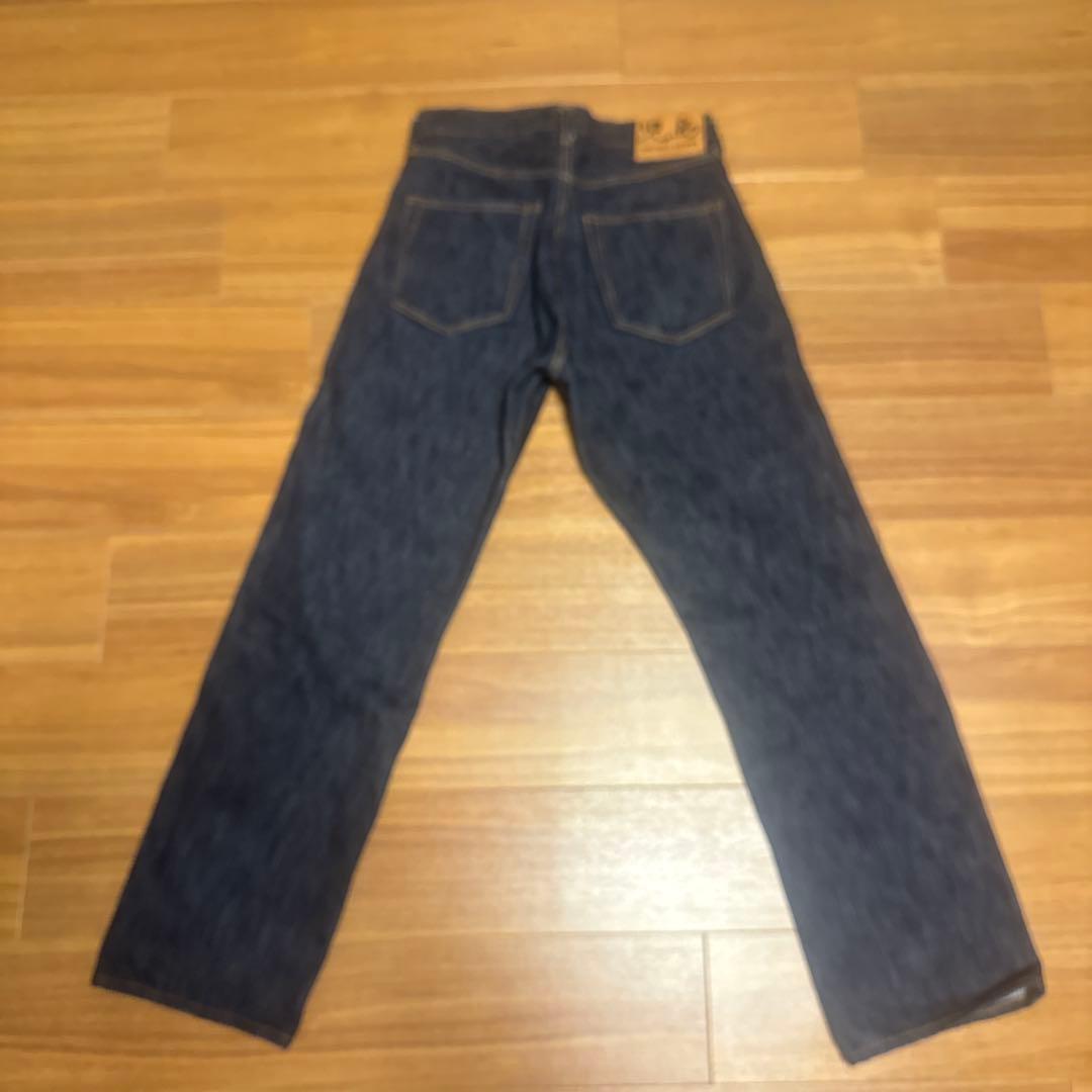 児島ジーンズ　19オンス　スラブワイドデニム　W32