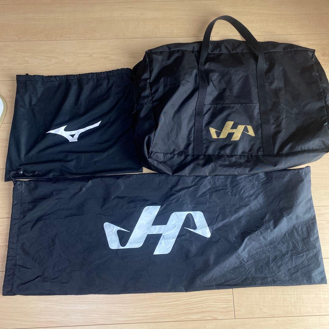 ハタケヤマ　キャッチャー防具　軟式　ヘルメット・収納袋付き