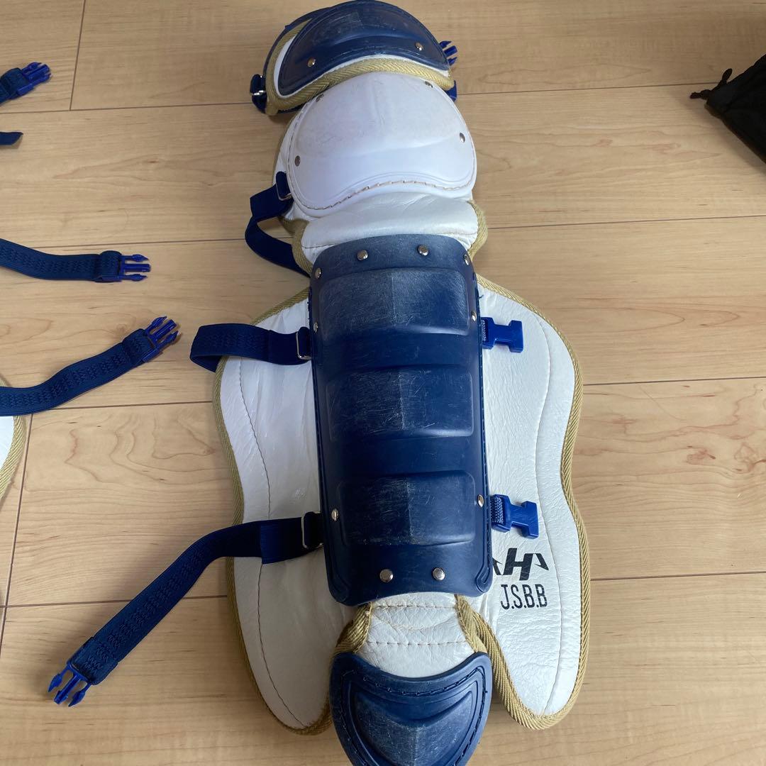 ハタケヤマ　キャッチャー防具　軟式　ヘルメット・収納袋付き