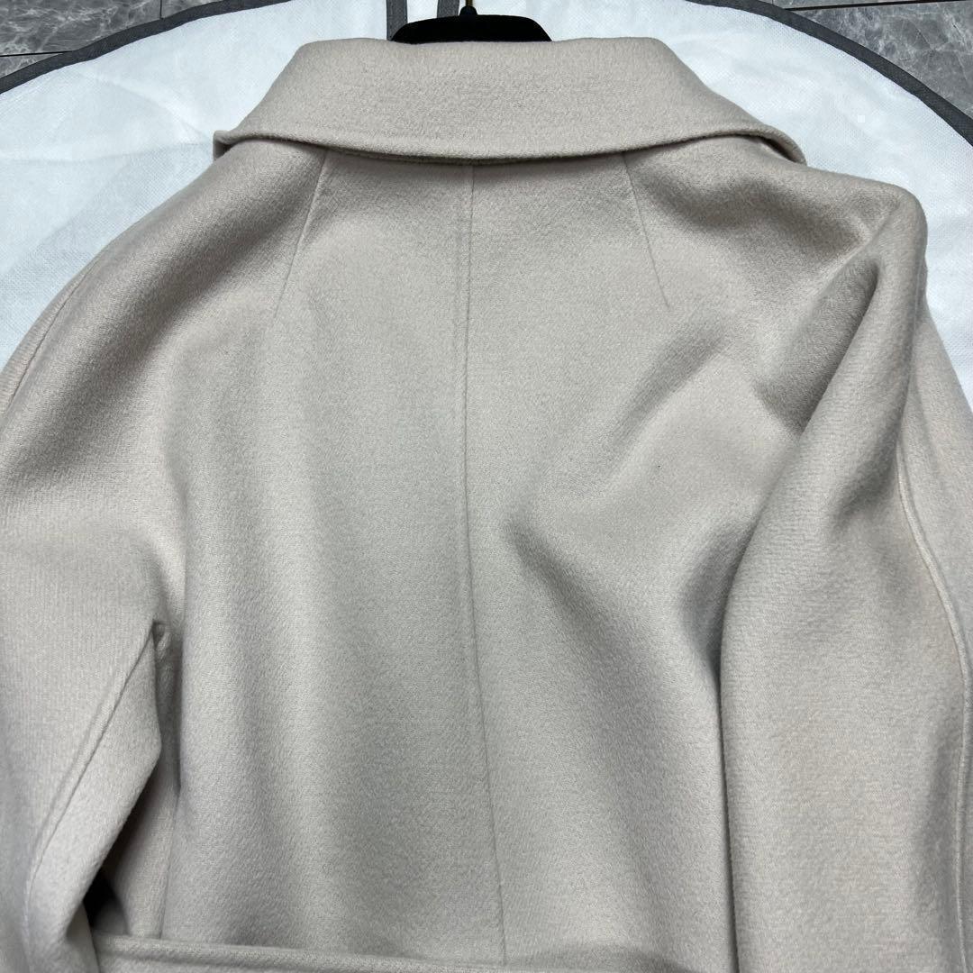 極美品♡近年品　マックスマーラ　クチートアマーノ　ベルテッドコート　アイボリー