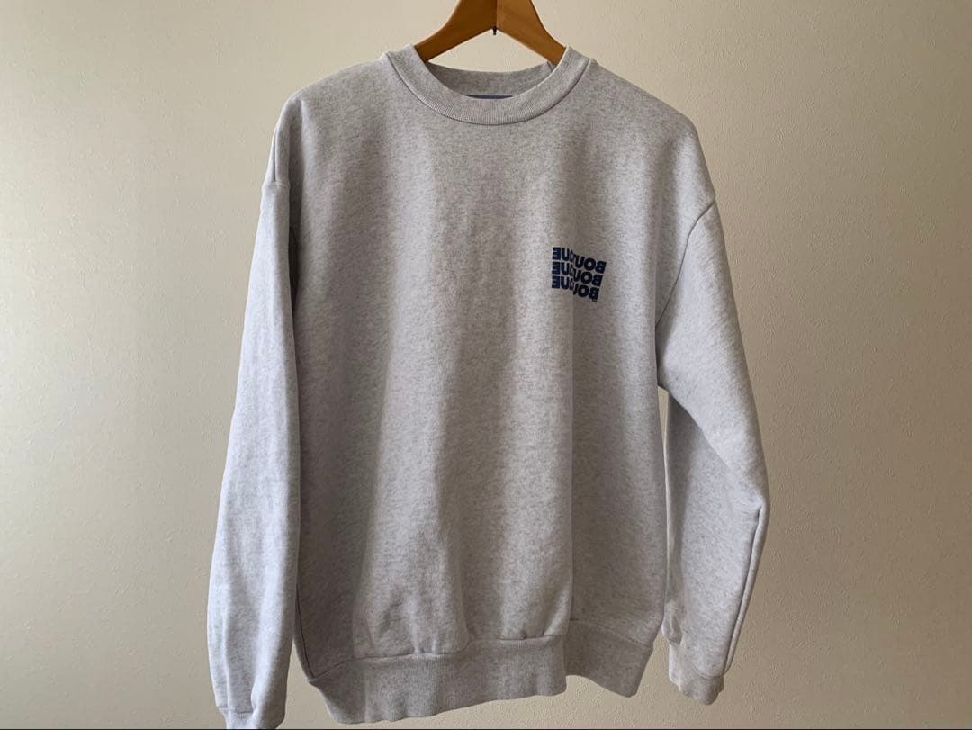 BOUTIQUE CREW NECK SWEAT グレー クルーネック
