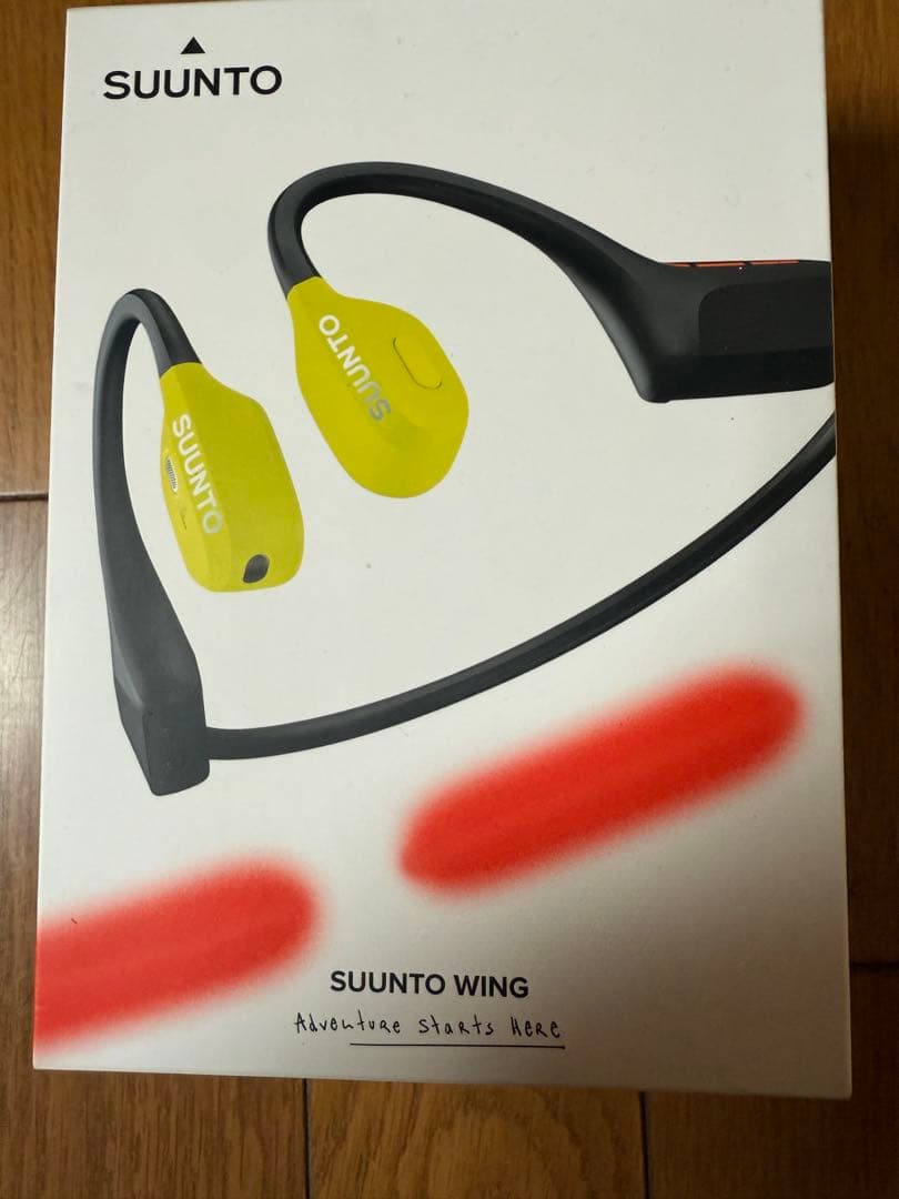 SUUNTO WING 骨伝導イヤホン　夜赤い電気付きます かっこいい